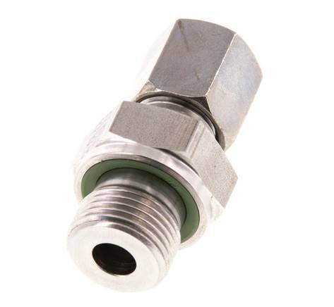 G 3/8'' mâle x 6S Anneau de coupe droit en acier inoxydable avec joint FKM 630 Bar DIN 2353