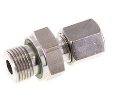 G 3/8'' mâle x 6S Anneau de coupe droit en acier inoxydable avec joint FKM 630 Bar DIN 2353