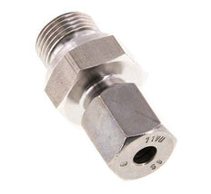 G 3/8'' mâle x 6S Anneau de coupe droit en acier inoxydable avec joint FKM 630 Bar DIN 2353