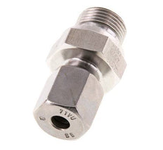 G 3/8'' mâle x 6S Anneau de coupe droit en acier inoxydable avec joint FKM 630 Bar DIN 2353