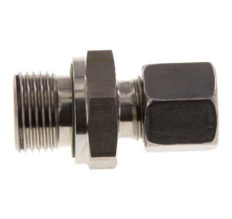 G 3/8'' mâle x 8L Bague coupante droite en acier inoxydable avec joint FKM 315 Bar DIN 2353
