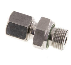 G 3/8'' mâle x 8S Anneau de coupe droit en acier inoxydable avec joint FKM 630 Bar DIN 2353