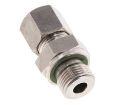 G 3/8'' mâle x 8S Anneau de coupe droit en acier inoxydable avec joint FKM 630 Bar DIN 2353