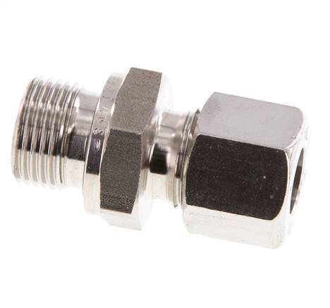 G 3/8'' mâle x 10L Bague coupante droite en acier inoxydable avec joint FKM 315 Bar DIN 2353