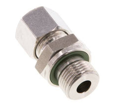 G 3/8'' mâle x 10L Bague coupante droite en acier inoxydable avec joint FKM 315 Bar DIN 2353