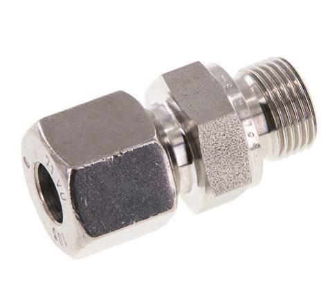 G 3/8'' Male x 10S Stainless steel Straight Cutting Ring with FKM Seal 630 Bar DIN 2353