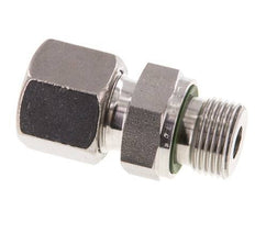 G 3/8'' mâle x 10S Bague coupante droite en acier inoxydable avec joint FKM 630 Bar DIN 2353