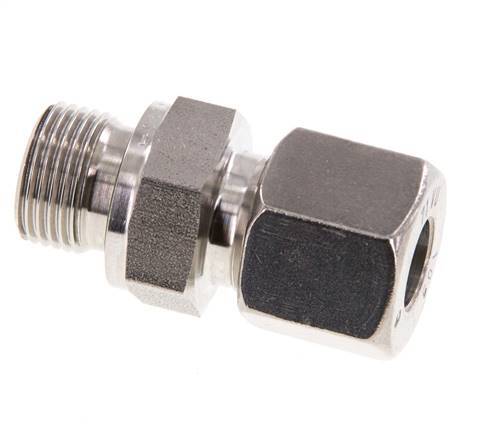 G 3/8'' mâle x 10S Bague coupante droite en acier inoxydable avec joint FKM 630 Bar DIN 2353