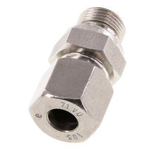 G 3/8'' mâle x 10S Bague coupante droite en acier inoxydable avec joint FKM 630 Bar DIN 2353
