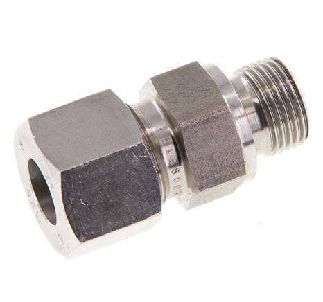 G 3/8'' Male x 12S Anneau de coupe droit en acier inoxydable avec joint FKM 630 Bar DIN 2353