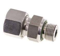 G 3/8'' Male x 12S Anneau de coupe droit en acier inoxydable avec joint FKM 630 Bar DIN 2353