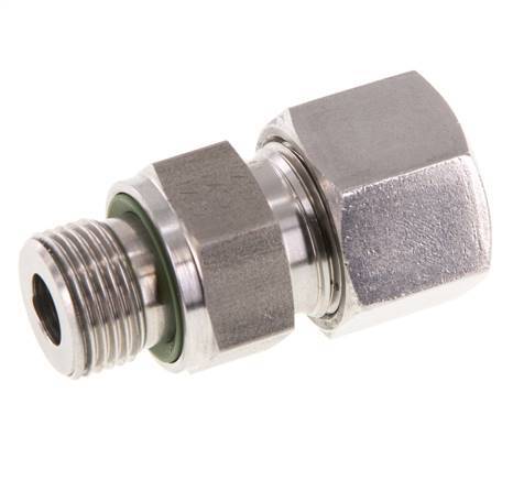 G 3/8'' Male x 12S Anneau de coupe droit en acier inoxydable avec joint FKM 630 Bar DIN 2353