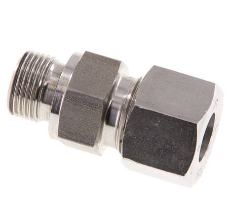 G 3/8'' Male x 12S Anneau de coupe droit en acier inoxydable avec joint FKM 630 Bar DIN 2353