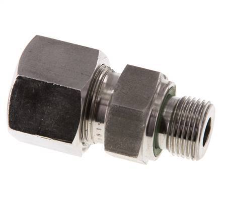 G 3/8'' mâle x 14S Anneau de coupe droit en acier inoxydable avec joint FKM 630 Bar DIN 2353