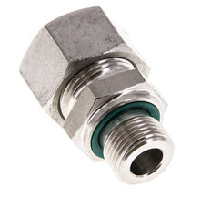 G 3/8'' mâle x 15L Bague coupante droite en acier inoxydable avec joint FKM 315 Bar DIN 2353