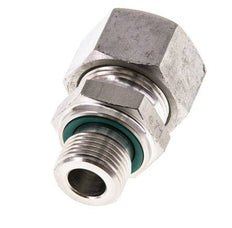 G 3/8'' mâle x 15L Bague coupante droite en acier inoxydable avec joint FKM 315 Bar DIN 2353