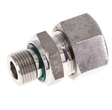 G 3/8'' mâle x 15L Bague coupante droite en acier inoxydable avec joint FKM 315 Bar DIN 2353