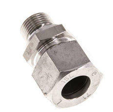 G 3/8'' mâle x 15L Bague coupante droite en acier inoxydable avec joint FKM 315 Bar DIN 2353
