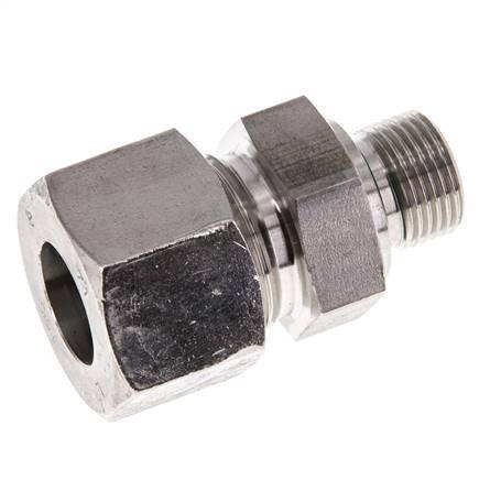 G 3/8'' Male x 16S Anneau de coupe droit en acier inoxydable avec joint FKM 400 Bar DIN 2353