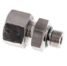 G 3/8'' Male x 16S Anneau de coupe droit en acier inoxydable avec joint FKM 400 Bar DIN 2353