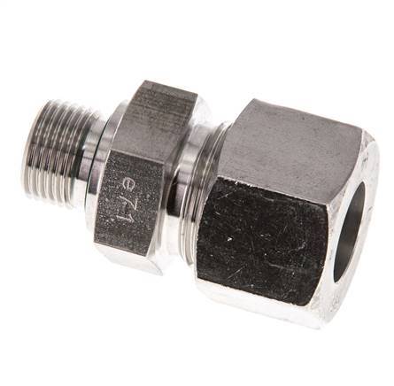 G 3/8'' Male x 16S Anneau de coupe droit en acier inoxydable avec joint FKM 400 Bar DIN 2353