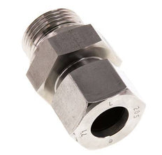 G 1'' Male x 20S Anneau de coupe droit en acier inoxydable avec joint FKM 400 Bar DIN 2353