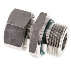 G 1'' mâle x 22L Anneau de coupe droit en acier inoxydable avec joint FKM 160 Bar DIN 2353