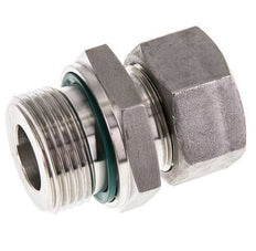 G 1'' mâle x 22L Anneau de coupe droit en acier inoxydable avec joint FKM 160 Bar DIN 2353