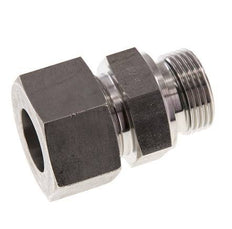 G 1'' Male x 25S Anneau de coupe droit en acier inoxydable avec joint FKM 400 Bar DIN 2353