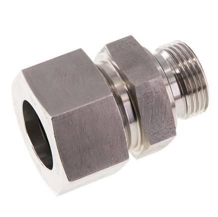 G 1'' Male x 30S Stainless steel Straight Cutting Ring with FKM Seal 400 Bar DIN 2353