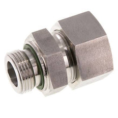 G 1'' Male x 30S Anneau de coupe droit en acier inoxydable avec joint FKM 400 Bar DIN 2353