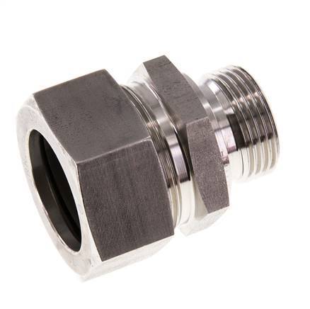 G 1'' mâle x 35L Bague coupante droite en acier inoxydable avec joint FKM 160 Bar DIN 2353