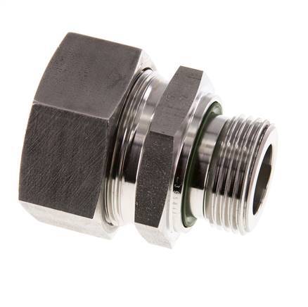 G 1'' mâle x 35L Bague coupante droite en acier inoxydable avec joint FKM 160 Bar DIN 2353