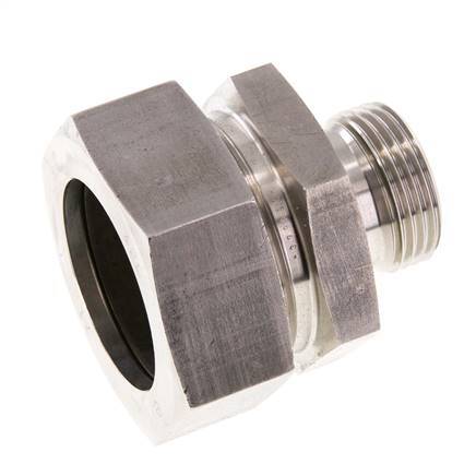 G 1'' Male x 42L Stainless steel Straight Cutting Ring with FKM Seal 160 Bar DIN 2353