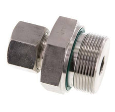 G 1 1/2'' mâle x 20S Bague coupante droite en acier inoxydable avec joint FKM 400 Bar DIN 2353