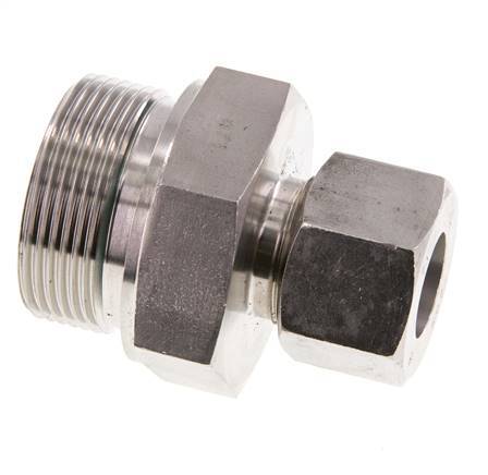 G 1 1/2'' mâle x 20S Bague coupante droite en acier inoxydable avec joint FKM 400 Bar DIN 2353