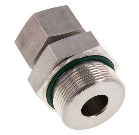 G 1 1/2'' mâle x 25S Bague coupante droite en acier inoxydable avec joint FKM 400 Bar DIN 2353