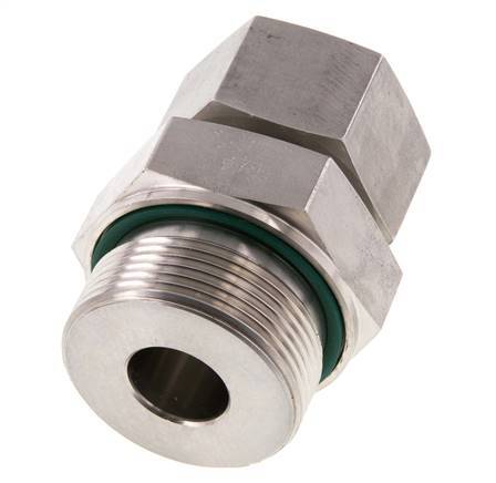 G 1 1/2'' mâle x 25S Bague coupante droite en acier inoxydable avec joint FKM 400 Bar DIN 2353