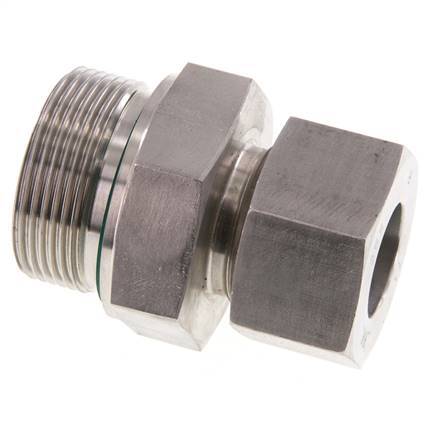 G 1 1/2'' mâle x 25S Bague coupante droite en acier inoxydable avec joint FKM 400 Bar DIN 2353