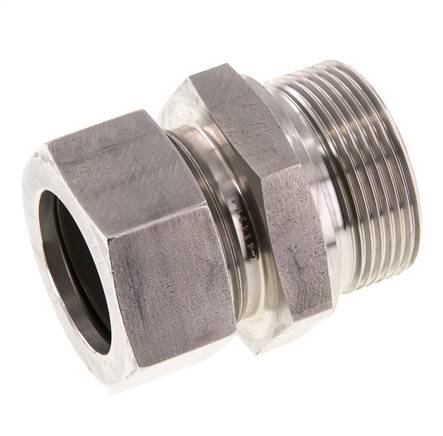 G 1 1/2'' Male x 35L Stainless steel Straight Cutting Ring with FKM Seal 160 Bar DIN 2353