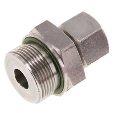 G 1 1/4'' mâle x 20S Bague coupante droite en acier inoxydable avec joint FKM 400 Bar DIN 2353