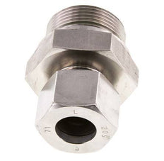 G 1 1/4'' mâle x 20S Bague coupante droite en acier inoxydable avec joint FKM 400 Bar DIN 2353