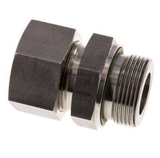 G 1 1/4'' mâle x 30S Bague coupante droite en acier inoxydable avec joint FKM 400 Bar DIN 2353