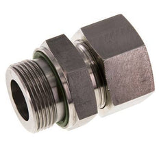 G 1 1/4'' mâle x 30S Bague coupante droite en acier inoxydable avec joint FKM 400 Bar DIN 2353