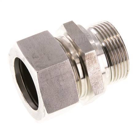 G 1 1/4'' mâle x 35L Bague coupante droite en acier inoxydable avec joint FKM 160 Bar DIN 2353