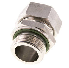 G 1 1/4'' mâle x 35L Bague coupante droite en acier inoxydable avec joint FKM 160 Bar DIN 2353