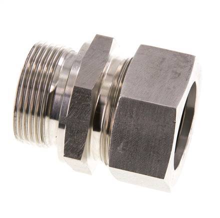 G 1 1/4'' mâle x 35L Bague coupante droite en acier inoxydable avec joint FKM 160 Bar DIN 2353