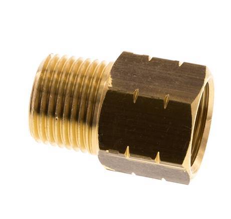 3/8'' NPT x G 3/8'' M/F Brass Reducing Ring 16 Bar - Hydraulic