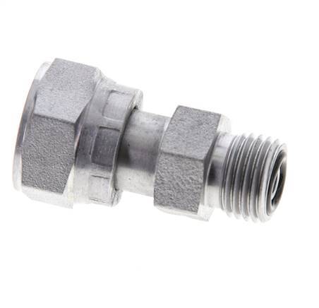 Adaptateur réducteur en acier zingué UN 11/16''-16 x UNF 9/16''-18 M/F ORFS 630 Bar - Hydraulique