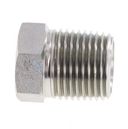 Anneau réducteur en acier zingué 1/2'' NPT x 1/4'' NPT M/F 210 Bar - Hydraulique